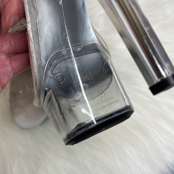 ❗️SOLD❗️ELLIE- CLEAR DANCER OR STRIPPER STILETTOS SIZE 7 - Picture 8 of 8